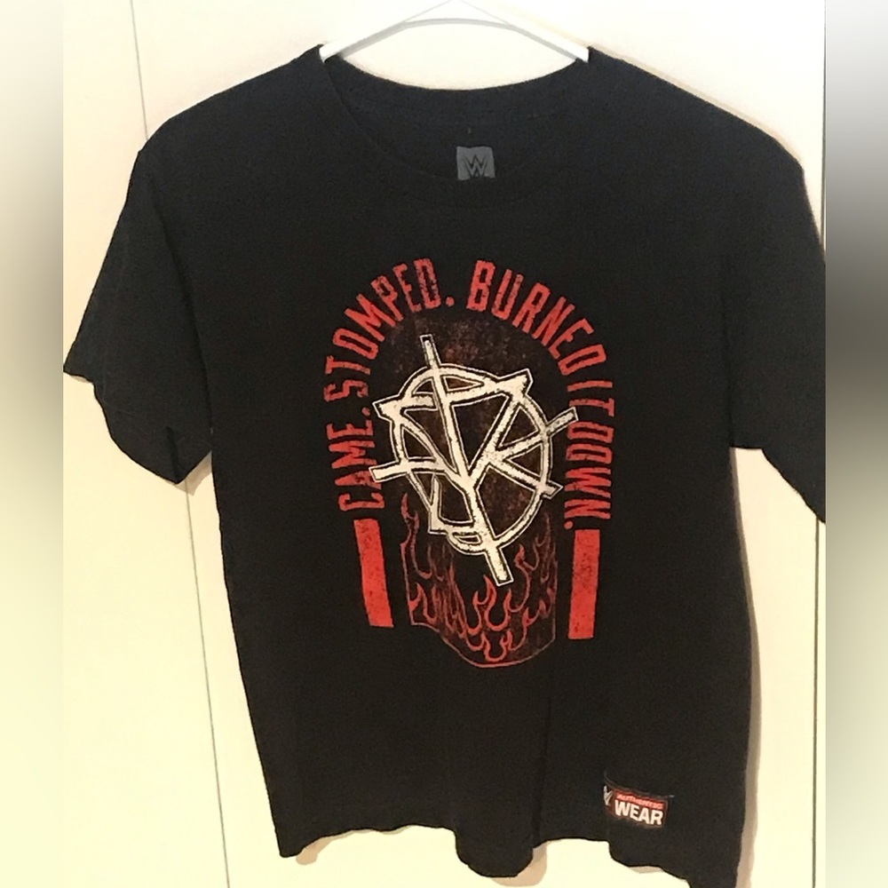 Seth Rollins Black XS WWE Tee - “Came. Stomped. Burned it down.”